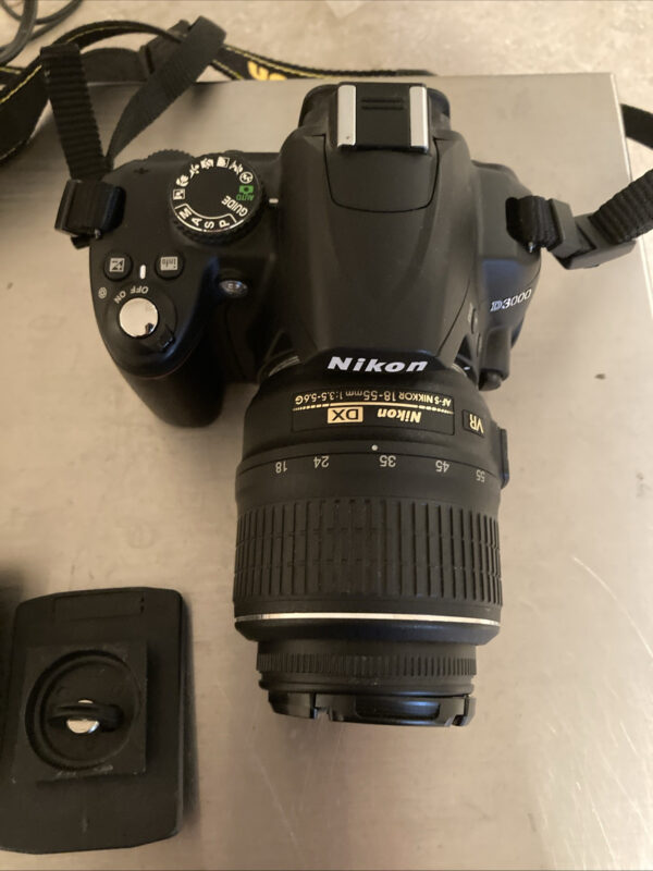 Nikon D3000 Digital Camera And 18-55 mm Lens With Strap Charger And Tripod Mount - Image 3