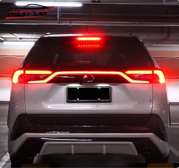 For Toyota RAV4 2019-2023 Car Accessories Red Trunk LED Tail Light Cover 1pcs - Image 4