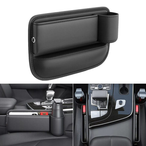 Car Accessories Seat Gap Filler Storage Box Phone Holder Organizer Right Side - Image 3