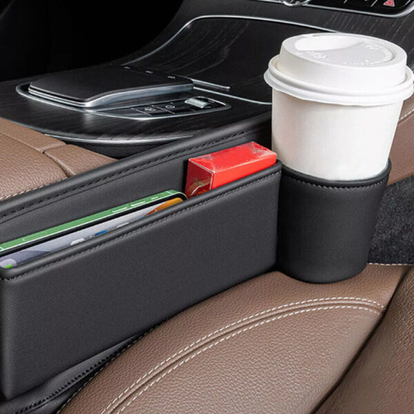 Car Accessories Seat Gap Filler Storage Box Phone Holder Organizer Right Side - Image 7