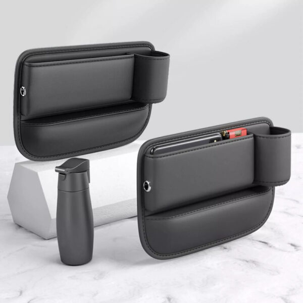 Car Accessories Seat Gap Filler Storage Box Phone Holder Organizer Right Side - Image 9