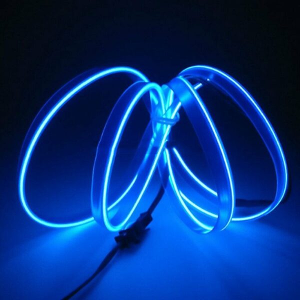 2m Blue LED Car Interior Decorative Atmosphere Wire Strip Light Accessories US - Image 5