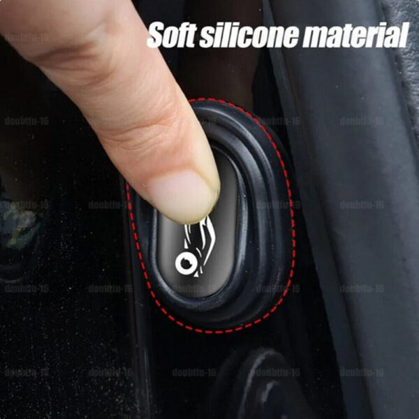 10X Car Door Anti-Shock Silicone Accessories Shock-Absorbing Gasket Thicken Pad - Image 3