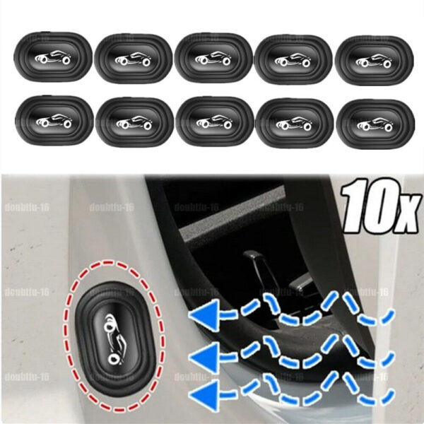 10X Car Door Anti-Shock Silicone Accessories Shock-Absorbing Gasket Thicken Pad - Image 4