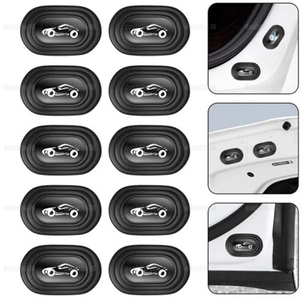 10X Car Door Anti-Shock Silicone Accessories Shock-Absorbing Gasket Thicken Pad - Image 11