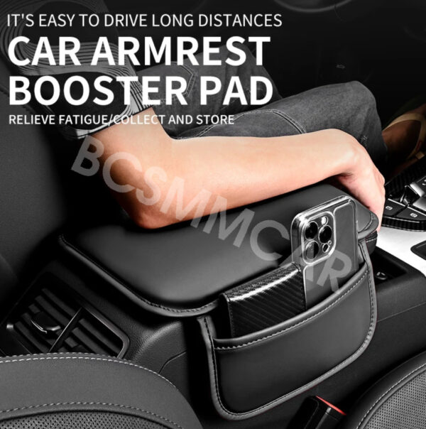 Seat Armrest Cushion Protector Storage Pad Leather For Car Interior Accessories - Image 6