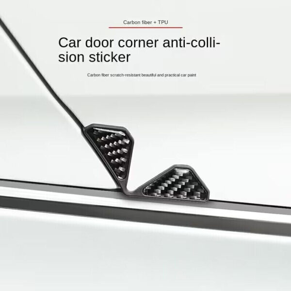 2x Black Anti-Scratch Car Door Corner Guard Cover Sticker Protector Accessories - Image 11