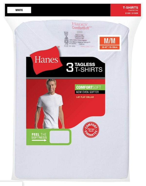 Hanes Mens White Tagless T-Shirts Crewneck 3Pk S-3XL Style 2135  | eBay