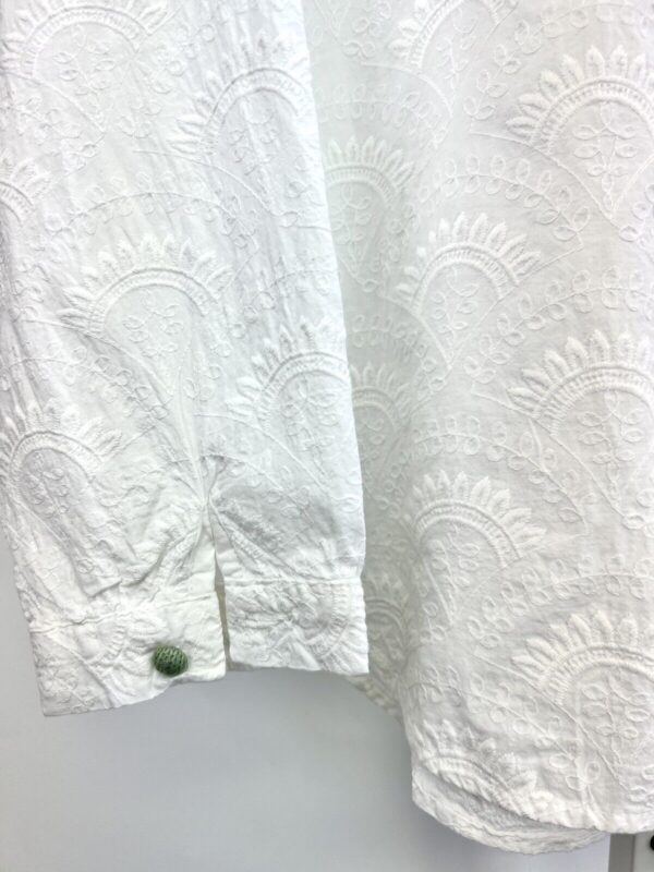 Women’s Mori Lolita Full Embroidery Lace Collar Cotton Shirt Blouse White US OS - Image 12