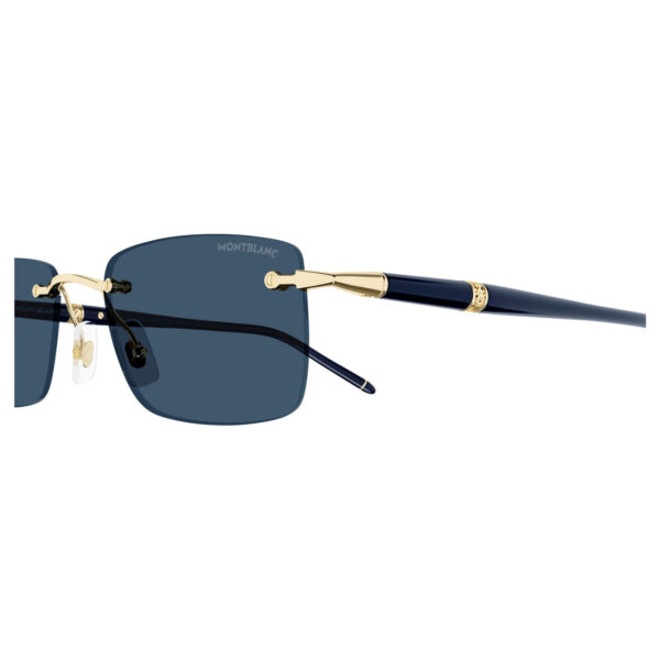 NEW Mont blanc MB0344S-003 Gold Blue Sunglasses - Image 2