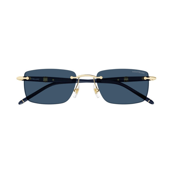 NEW Mont blanc MB0344S-003 Gold Blue Sunglasses - Image 3