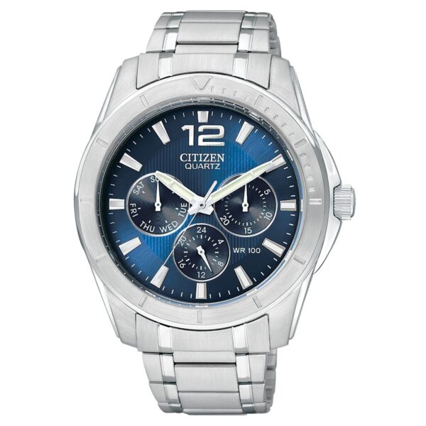 Citizen Men's Quartz Silver Chronograph Date Indicator Watch 41mm AG8300-52L