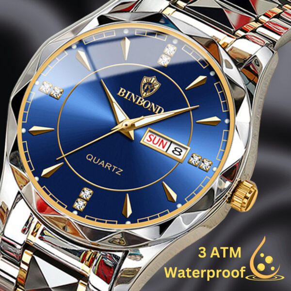 Waterproof Men Watch Stainless Steel Quartz Luminous Classic Business Wristwatch