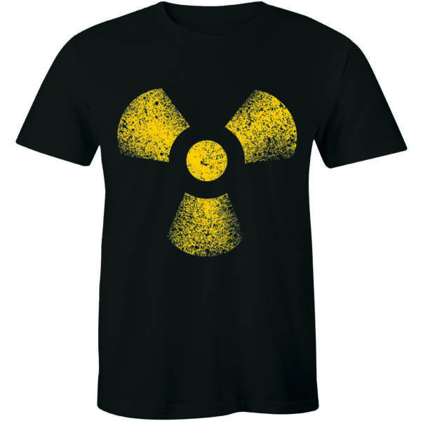 Radioactive Nuclear War Sign Distressed Fashion Tee Mens T-Shirt  | eBay