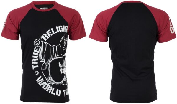 $79 TRUE RELIGION Black Red PART BUDDHA Short Sleeve Designer Raglan T-shirt NWT  | eBay - Image 2