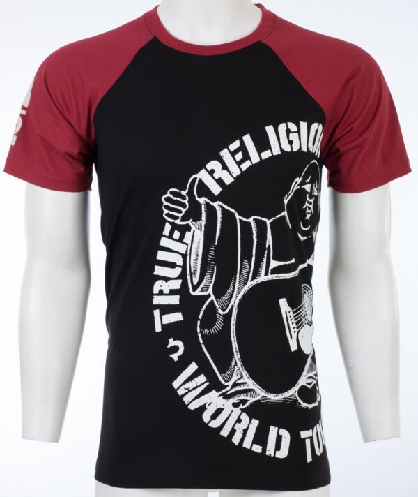 $79 TRUE RELIGION Black Red PART BUDDHA Short Sleeve Designer Raglan T-shirt NWT  | eBay - Image 5