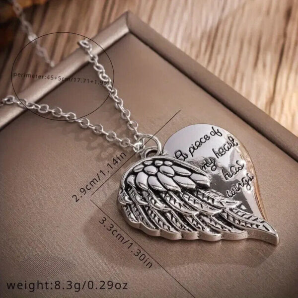 Jewelry New Style, I Have A Pair Of Wings In My Heart Hanging Angel Wings Golden - Image 2