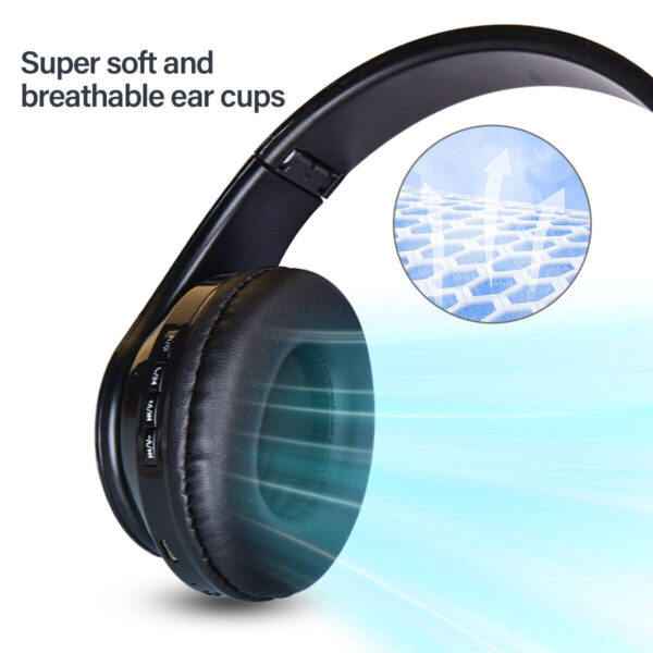 Wireless Headphones Bluetooth Headset Noise Cancelling Over Ear With Microphone - Image 5