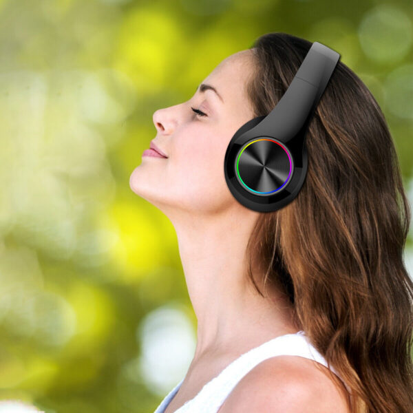 Wireless Headphones Bluetooth Headset Noise Cancelling Over Ear With Microphone - Image 11