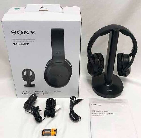 Sony WHRF400 RF BLACK Wireless Noise Reducing Home Theater Headphones