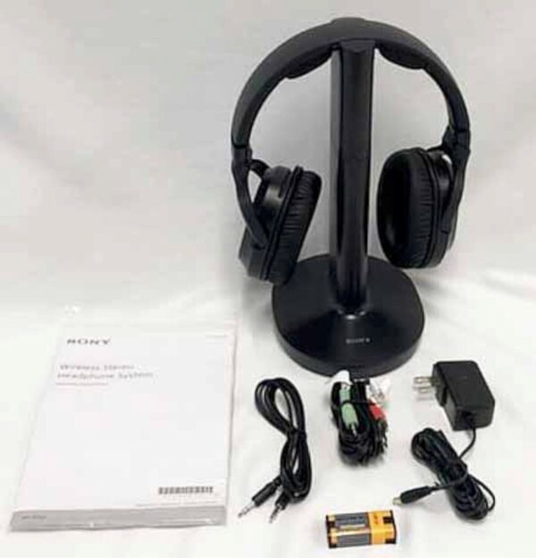 Sony WHRF400 RF BLACK Wireless Noise Reducing Home Theater Headphones - Image 2