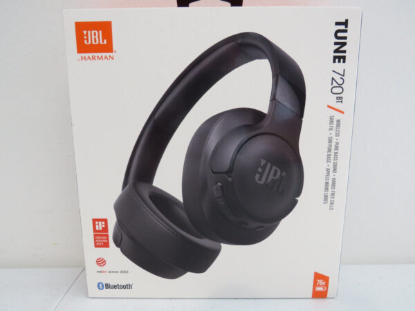 JBL Tune 720BT Wireless Bluetooth Over-ear Headphones Black NEW SEALED