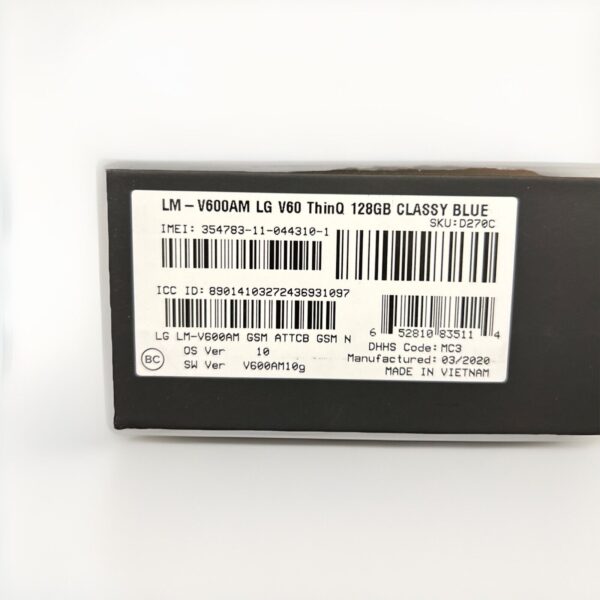 LG V60 ThinQ 5G LM-V600AM 128GB *** AT&T ONLY **Smartphone - New Sealed - Image 2